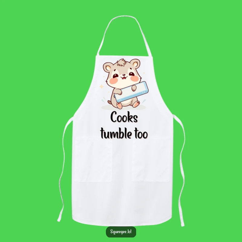 Funny Animal Slipping Squeegee Apron - Hilarious Kitchen Protection, Perfect Gift!
