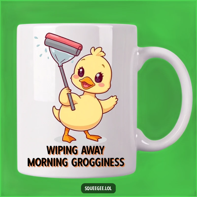 Funny Duck Squeegee Mug: Sparkling Clean Humor and a Cheerful Gift