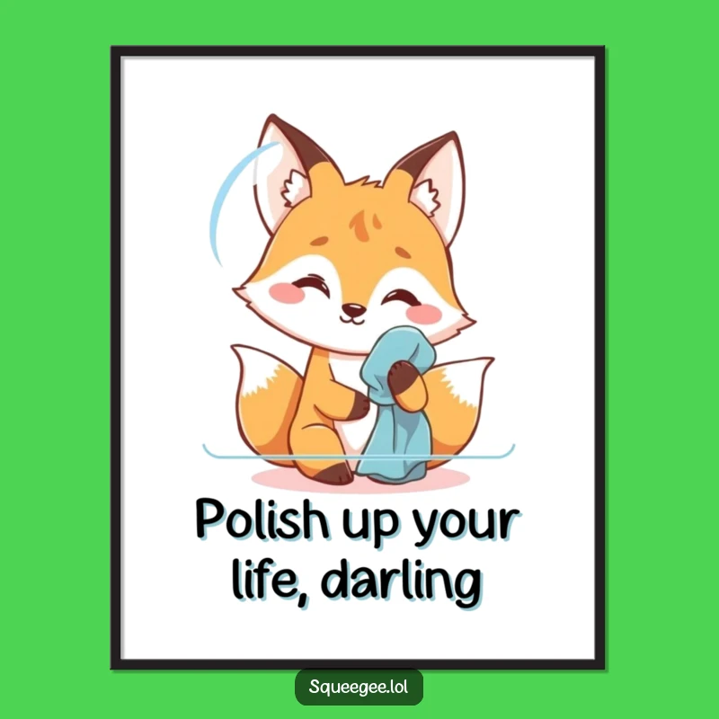 Free Printable Fox Wall Art: Polishing Humor, Funny Downloadable Art for Your Home!