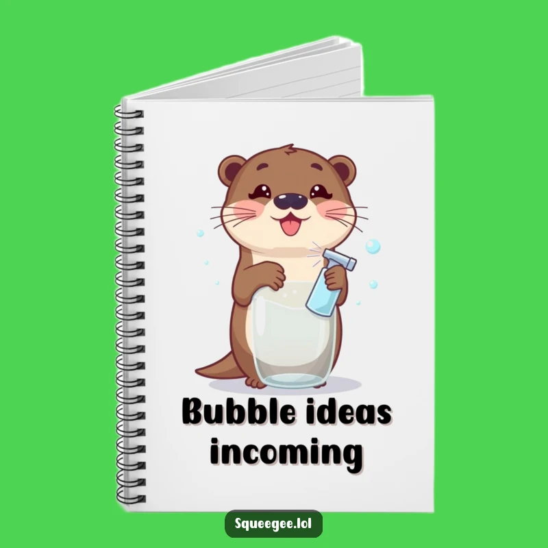Funny Otter Notebook: Spiral Bound Otter Cleaning Journal, Perfect Funny Gift for Note-Takers