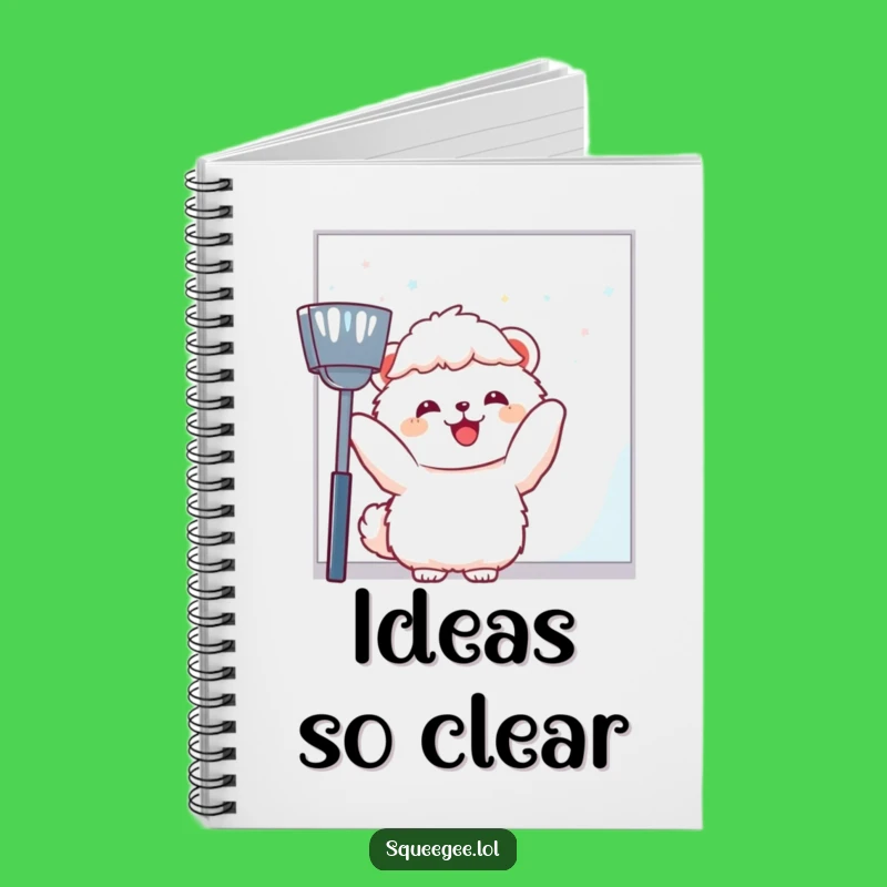 Funny Fluffy Animal Notebook - Joyful Cleaning Journal, Hilarious Gift for Writers!